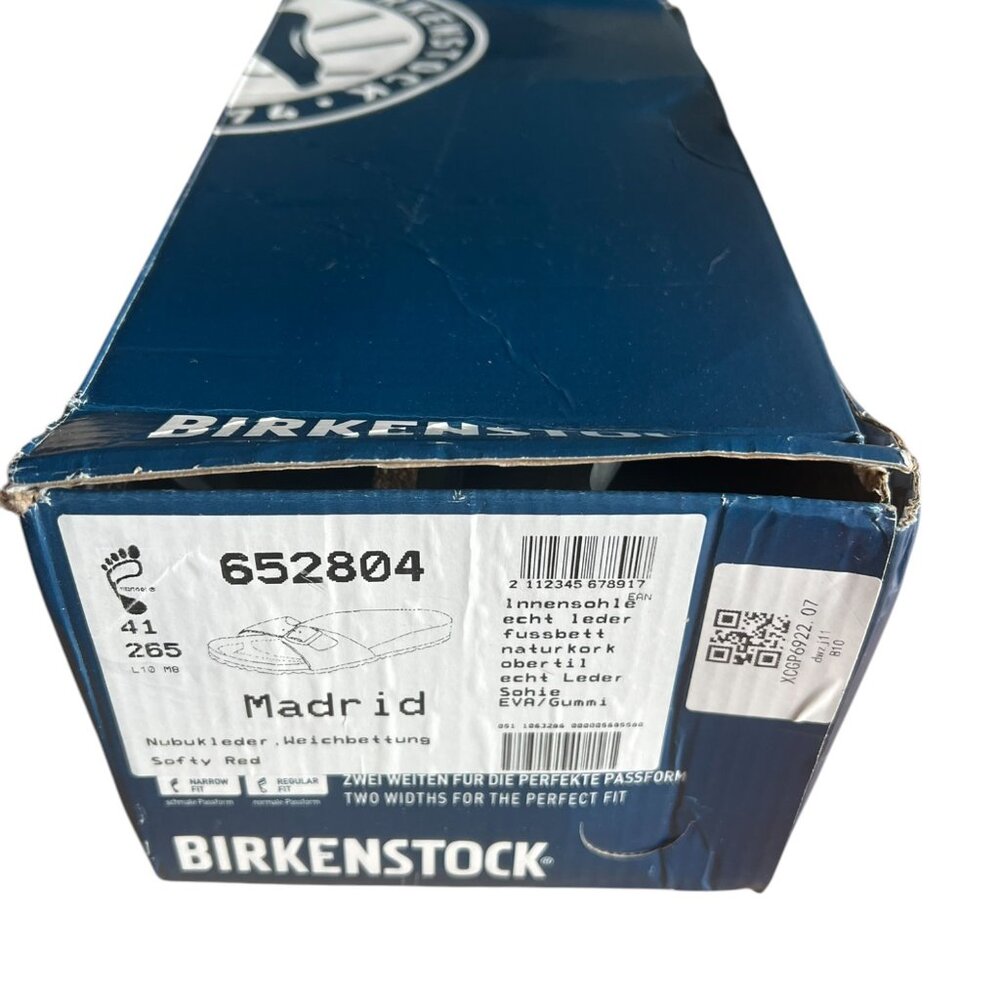 NWT Birkenstock Madrid Sandals Black/Silver‎ Buckle Size 41 - Picture 4 of 4